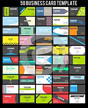 50 Business Card Template Collection