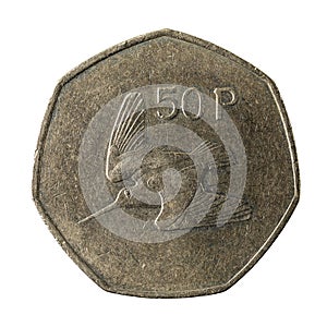 50 irish pence coin 1997 obverse