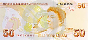 50líra bankoviek.turečtina peniaze 