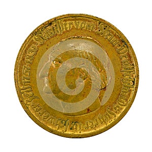 50 million german reichsmark coin 1923 reverse