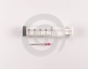 50 ml syringe with G18 needle and luer-lock