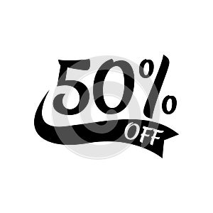 50% off Sale Design 40 Percent Special Discount Offer Banner Marketing Promotional Poster Vector Template