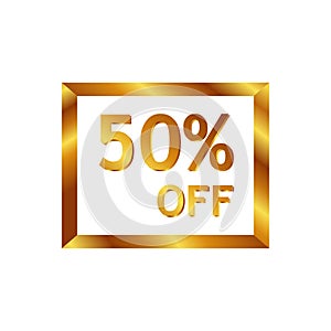 50% off Sale Design 40 Percent Special Discount Offer Banner Marketing Promotional Poster Vector Template