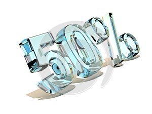 50 percent. Ice. 3d