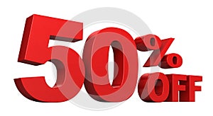 50 Percent Off