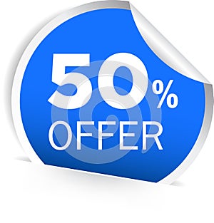 50 percentage discount offer