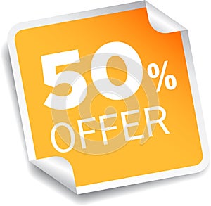 50 percentage discount offer