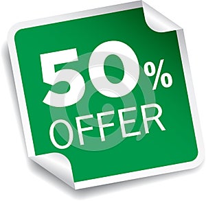 50 percentage discount offer