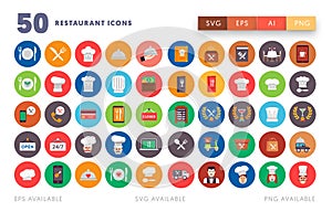 50 Restaurant Icons