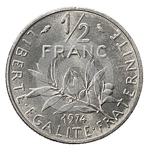 50 Silver French sentimos