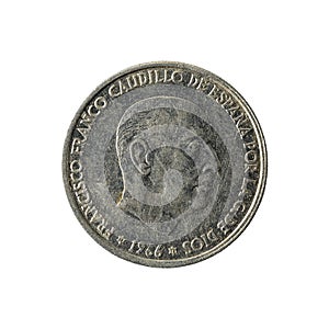 50 spanish centimos coin 1966 reverse