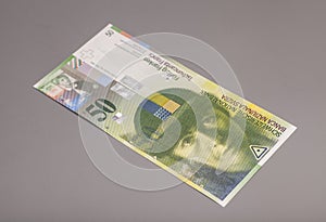 50 Swiss francs, currency of switzerland