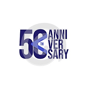 50 Th Anniversary Celebration Vector Template Design Illustration