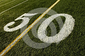 50 Yard Line Football Field