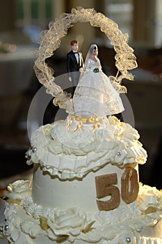 50 year anniversary cake