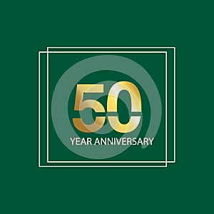 50 years anniversary celebration logo.