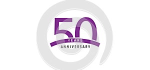 50 years anniversary vector icon, logo. Design element with graphic sign