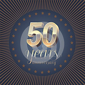 50 years anniversary vector logo