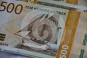 500 fem hundre kroner money bill