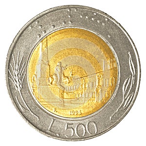 500 italian lira coin