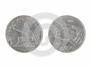 500 Italian liras silver coin