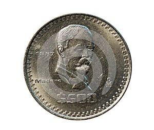 500 Pesos coin, Bank of Mexico. Obverse, 1987