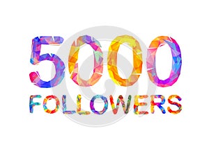 5000 five thousand followers