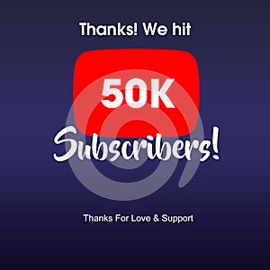 50K YouTube Subscribers