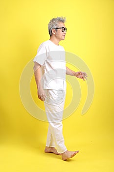 50s white clothing man