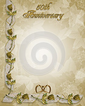 50th Anniversary Border Roses photo