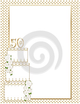 50th Anniversary Cake