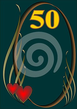 50th anniversary card