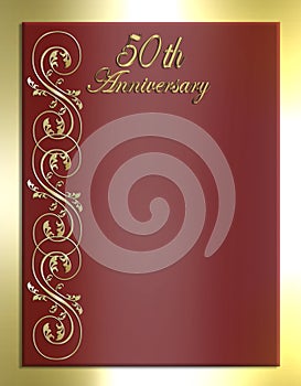 50th Anniversary Card or Invitation