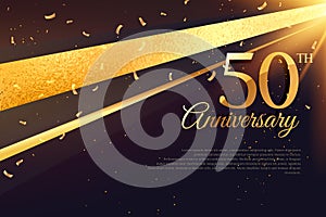 50th anniversary celebration card template