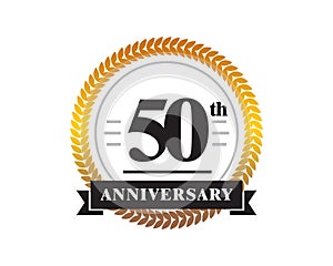 50th Anniversary golden emblem