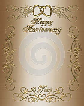 50th Anniversary Invitation Border photo