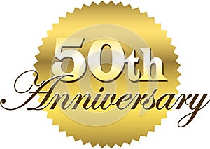 50th Anniversary Seal/eps photo