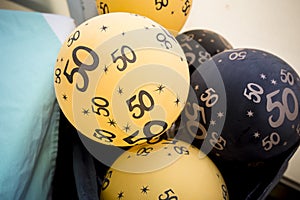 50th wedding anniversary balloons