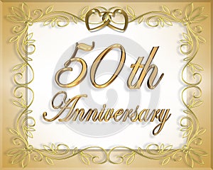 50th Wedding Anniversary Card