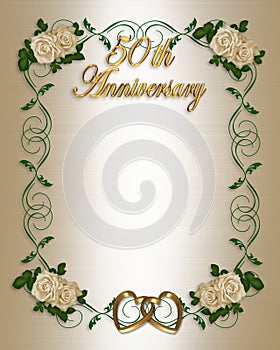 50th Wedding Anniversary Invitation