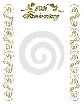 50th Wedding Anniversary invitation