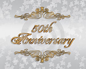 50th Wedding anniversary invitation