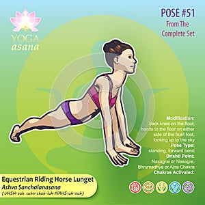 51 YOGA Ashva Sanchalanasana