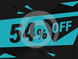 54% OFF Discount Banner, 54% OFF Special offer