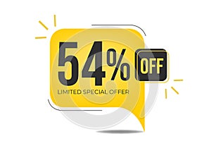 54 percent off. Yellow tag discount.