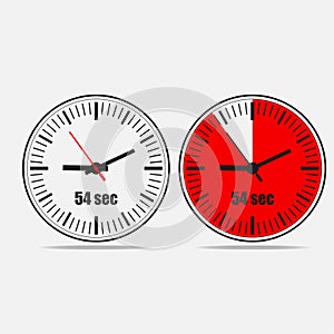 54 seconds timer icon