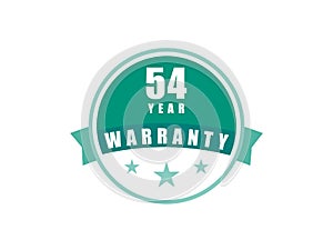 54 Year Warranty image vectors