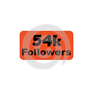 54k followers Orange vector, icon, stamp, logo illustration