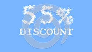 55% discount cloud text effect sky isolated background