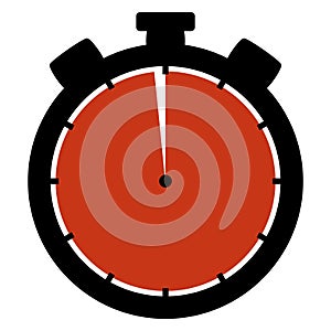 59 Minutes or 59 Seconds - Stopwatch Icon showing last minute